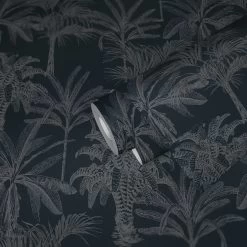A.S. Creation Tapete Vlies Michalsky Floral Palmen Schwarz 37983-2 -Fashion Home Wallpaper Store Tapete Vlies Michalsky Floral Palmen schwarz 37983 2 63208868 2