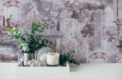 A.S. Creation Tapete Vlies Orient Muster Lila Grau 38174-4