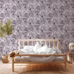 A.S. Creation Tapete Vlies Orient Muster Lila Grau 38174-4 -Fashion Home Wallpaper Store Tapete Vlies Orient Muster lila grau 38174 4 63211539 3