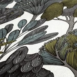 Tapete Vlies Palmen Floral Weiß Grün Grau 37757-3 -Fashion Home Wallpaper Store Tapete Vlies Palmen Floral weiss gruen grau 37757 3 63208271 3