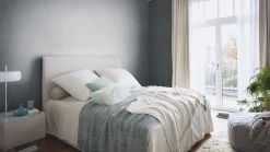 Tapete Vlies Rasch Leinen Struktur Blau Gold 484281 -Fashion Home Wallpaper Store Tapete Vlies Rasch Leinen Struktur blau gold 484281 63211634 1