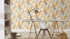 Tapete Vlies Rasch Patchwork Dreiecke Gelb Grau 617948 -Fashion Home Wallpaper Store Tapete Vlies Rasch Patchwork Dreiecke gelb grau 617948 63207418 2