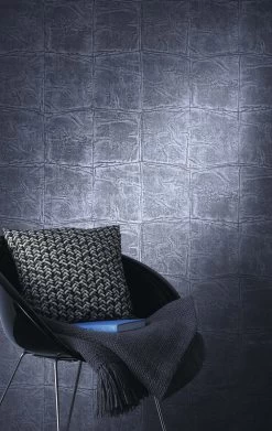 Tapete Vlies Rasch Stein-Optik Blau Metallic 806359 -Fashion Home Wallpaper Store Tapete Vlies Rasch Steindesign blau Glanz Via Tr 2
