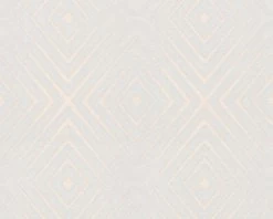 A.S. Creation Tapete Vlies Rauten Grafik Hellgrau Rosa Glanz 36785-4