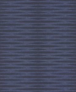 Tapete Vlies Rauten Grafisch Blau Metallic 298696