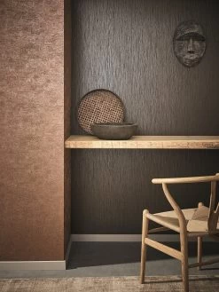 Tapete Vlies Sand-Körnung Streifen Dunkelbraun 32518 -Fashion Home Wallpaper Store Tapete Vlies Sand Koernung Streifen dunkelbraun 32518 63206324 3