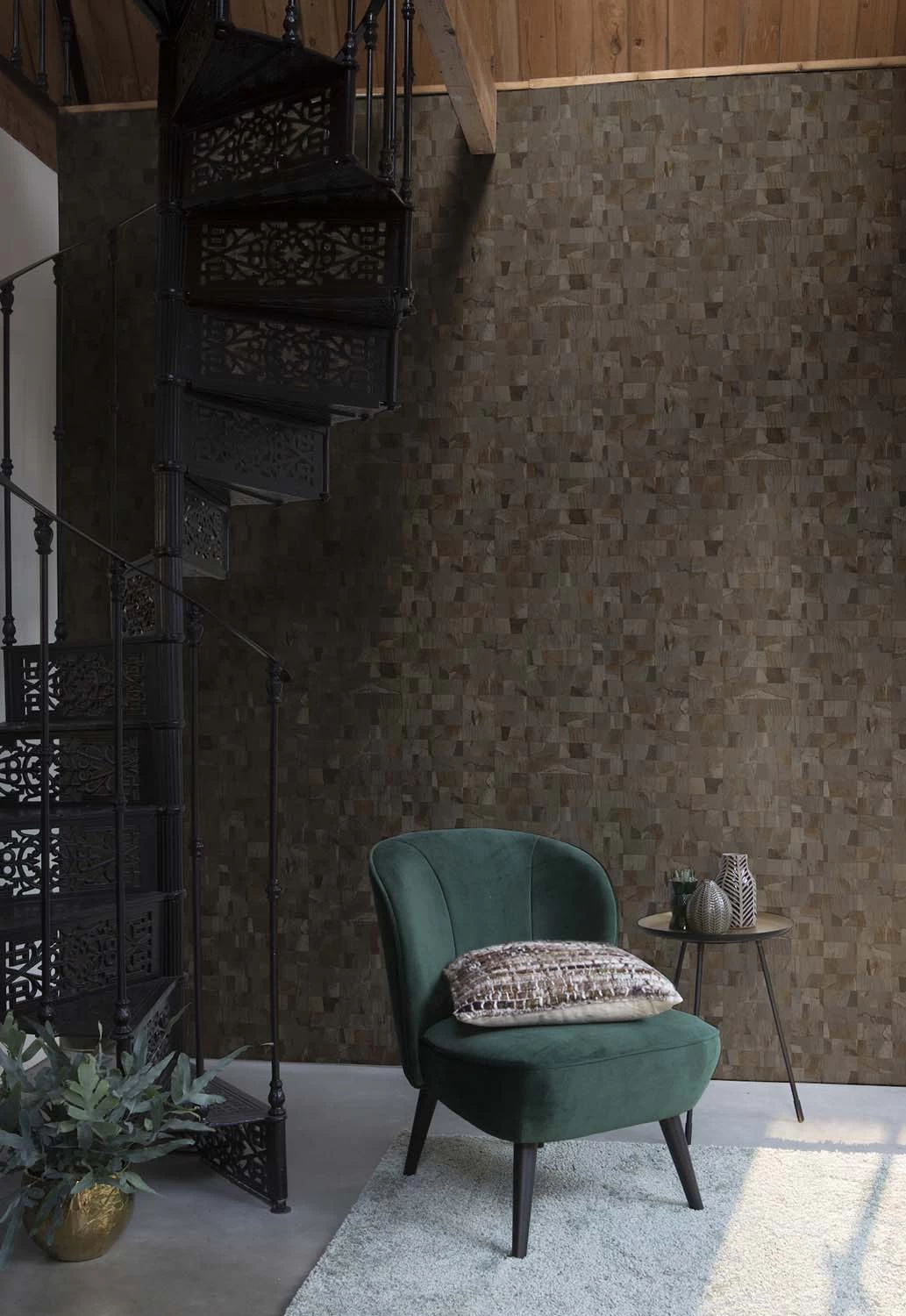 Tapete Vlies Stein-Optik Braun Metallic Rasch Textil 229379 4 Tapete Vlies Stein-Optik Braun Metallic Rasch Textil 229379 – Bild 2