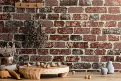 Tapete Vlies Steinmauer 3D Granulat Rot Braun 58408 -Fashion Home Wallpaper Store Tapete Vlies Steinmauer 3D Granulat rot braun 58408 192116