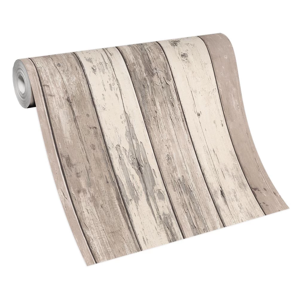Tapete Vlies Vintage Holz-Optik Beige Creme 10200-11 4 Tapete Vlies Vintage Holz-Optik Beige Creme 10200-11 – Bild 2