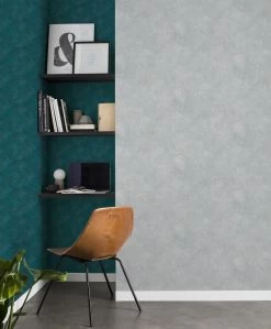 Tapete Vlies Meliert Einfarbig Petrol Gold Finca 417098 -Fashion Home Wallpaper Store Tapete Vlies meliert Einfarbig petrol gold Finca 417098 63203674 1