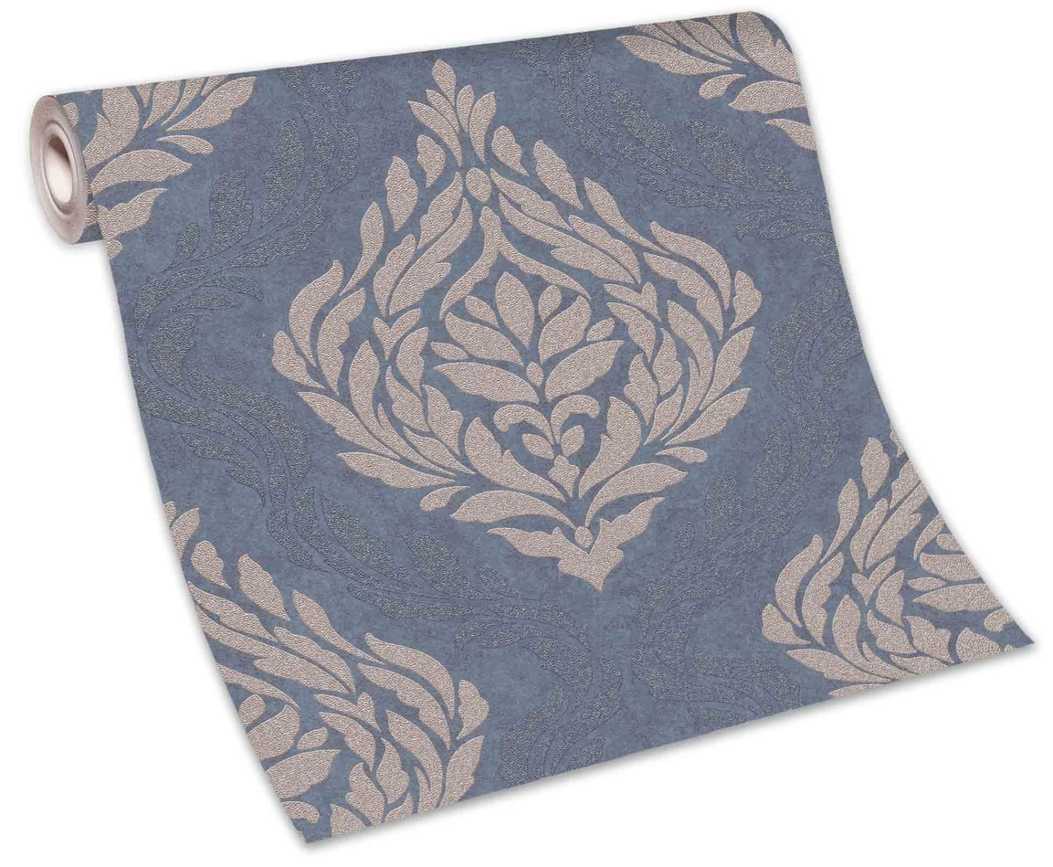 Tapete Vlies 10060-44 Ornamente Barock Blau Beige 3 Tapete Vlies 10060-44 Ornamente Barock Blau Beige