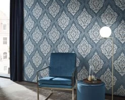Tapete Vlies 10060-44 Ornamente Barock Blau Beige 8 Tapete Vlies 10060-44 Ornamente Barock Blau Beige -Fashion Home Wallpaper Store Tapete aus Vlies 10060 44 Ornamente Barock blau beige 63203164 2