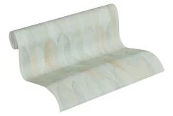 A.S. Creation Tapete Vlies Feder-Motiv Grau Grün Braun 37373-4