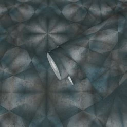 A.S. Creation Tapete Vlies 3D Dreiecke Blau Grau Silber 38692-4 -Fashion Home Wallpaper Store Tapeten Musterartikel 38692 4 63211180