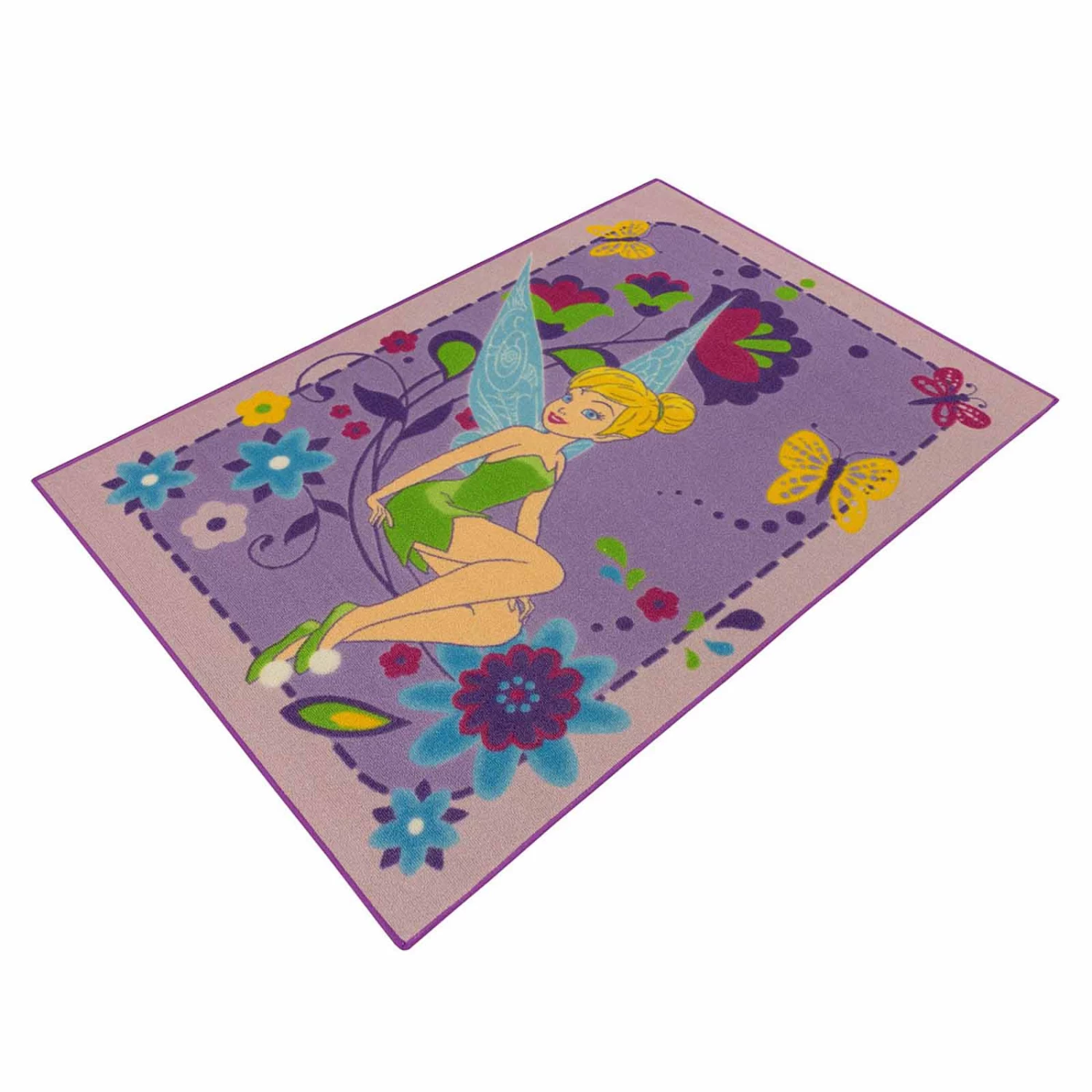Teppich Disney Kinder Tinkerbell Fee Mädchen Lila 95x133 4 Teppich Disney Kinder Tinkerbell Fee Mädchen Lila 95x133 – Bild 2