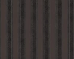 Versace Home Tapete Streifen Schwarz Braun 93589-4