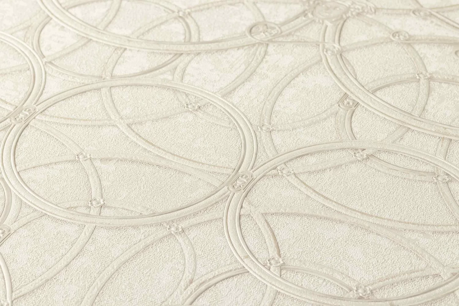 Versace Home Tapete Medusa Creme Weiß Metallic 370493 4 Versace Home Tapete Medusa Creme Weiß Metallic 370493 – Bild 2