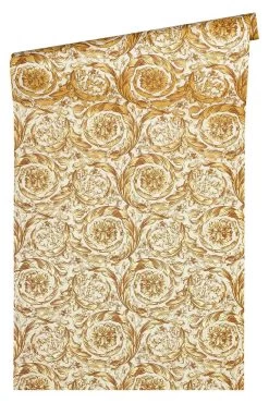 Versace Home Tapete Blumenornament Weiß Gelb Glanz 366925 8 Versace Home Tapete Blumenornament Weiß Gelb Glanz 366925 -Fashion Home Wallpaper Store Versace Home Tapete Blumenornament weiss gelb Glanz 366925 63200257 1