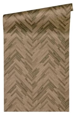 Versace Home Tapete Fischgrät Braun Beige Glanz 370512 -Fashion Home Wallpaper Store Versace Home Tapete Fischgraet braun beige Glanz 370512 63200280 1