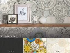 Versace Home Tapete Teller Design Silber-weiß Glanz 34901-3 -Fashion Home Wallpaper Store Versace Home Tapete Teller Design silber weiss Glanz 34901 3 178143 3