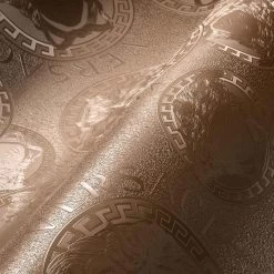 Versace Vliestapete 38461-2 Medusa Rosegold -Fashion Home Wallpaper Store Versace Vliestapete 38461 2 Medusa Rosegold 63213719 1