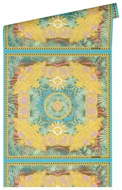 Versace Vliestapete 38703-1 Fliesen Tropsich Grün Bunt -Fashion Home Wallpaper Store Vliestapete 38703 1 Fliesen Tropsich Gruen Bunt VERSACE Home Tapete 63213737 4