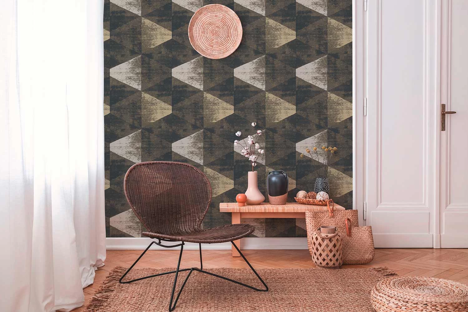 A.S. Creation Tapete Vlies Schwarz Weiss Dreieck Vintage 383532 7 A.S. Creation Tapete Vlies Schwarz Weiss Dreieck Vintage 383532 – Bild 5