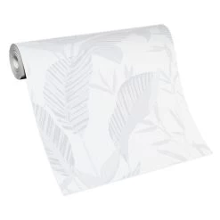 Vliestapete Elle Blattmuster Weiß Hellgrau 10332-01 8 Vliestapete Elle Blattmuster Weiß Hellgrau 10332-01 -Fashion Home Wallpaper Store Vliestapete Elle Blaetter Weiss Hellgrau 10332 01 63216399 1