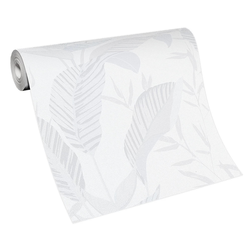 Vliestapete Elle Blattmuster Weiß Hellgrau 10332-01 5 Vliestapete Elle Blattmuster Weiß Hellgrau 10332-01 – Bild 3