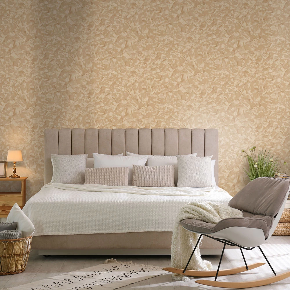 Vliestapete Elle 3D-Effekt Uni Gold Metallic 10329-30 3 Vliestapete Elle 3D-Effekt Uni Gold Metallic 10329-30