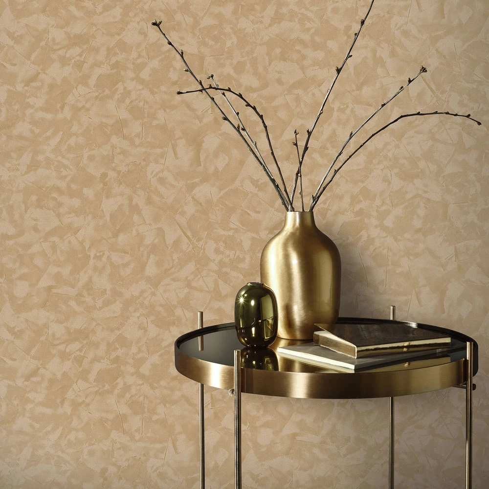 Vliestapete Elle 3D-Effekt Uni Gold Metallic 10329-30 7 Vliestapete Elle 3D-Effekt Uni Gold Metallic 10329-30 – Bild 5