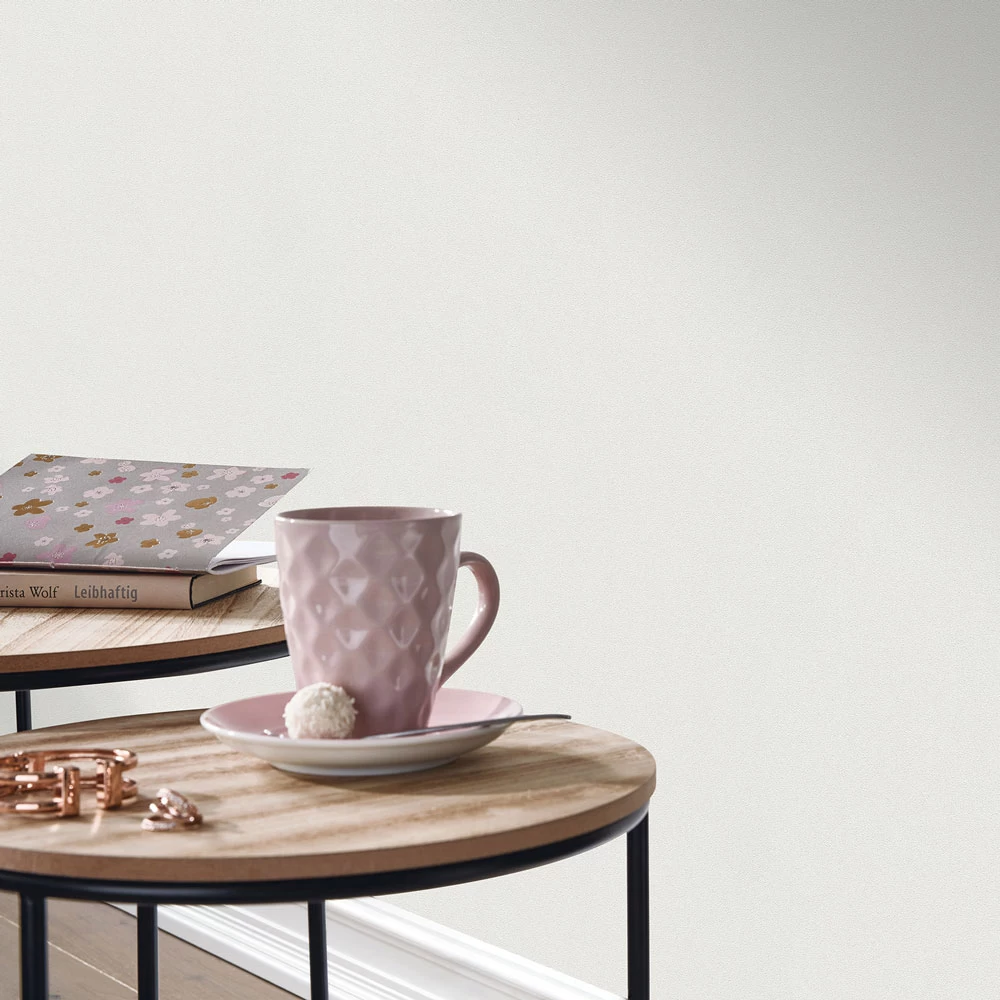 Vliestapete Elle Strukturiert Uni Weiß Creme 10335-25 7 Vliestapete Elle Strukturiert Uni Weiß Creme 10335-25 – Bild 5