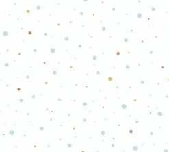 A.S. Creation Vliestapete Kinder Punkte Blau Gelb Weiß 38116-2