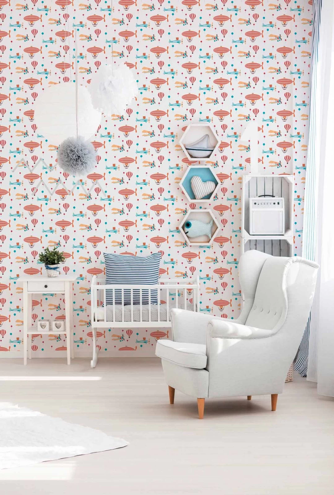 A.S. Creation Vliestapete Kinder Tiere Flugzeug Bunt Weiß 38126-1 6 A.S. Creation Vliestapete Kinder Tiere Flugzeug Bunt Weiß 38126-1 – Bild 4