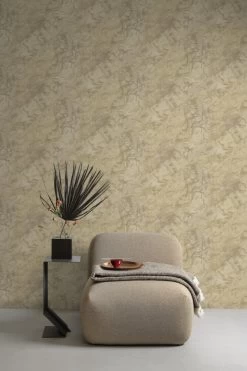 Marmorierte Tapete GranDeco WL1302 Beige Goldschimmer -Fashion Home Wallpaper Store Vliestapete Marmor Beige Gold Metallic WL1302 63213193 1