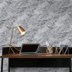 Vliestapete Marmor Optik Grau Silber Metallic 10318-47 -Fashion Home Wallpaper Store Vliestapete Marmor Optik Grau Silber Metallic 10318 47 63216226 3