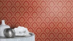 Rasch Tapete Trianon Klassik Barock Rot Gold 570540 -Fashion Home Wallpaper Store Vliestapete Ornamente Barock rot gold Glanz Rasch 570540 63212823 3
