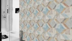 Rasch Vliestapete Grau Beige Dreiecke Grafik 311907