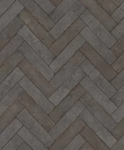 Rasch Vliestapete 499162 Backstein Optik Schwarz