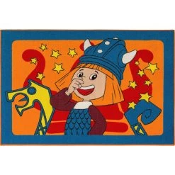 Wickie Kinderteppich Spielteppich Mädchen Jungen 95x133 Cm