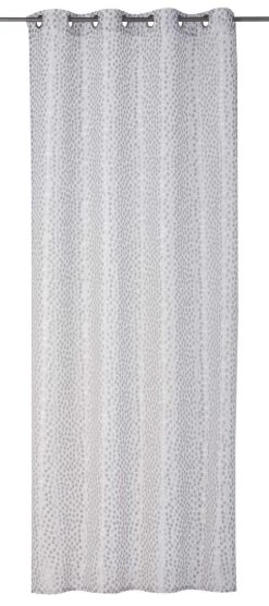 Ösenschal Millepunti Blickdicht Gepunktet Silber 199104