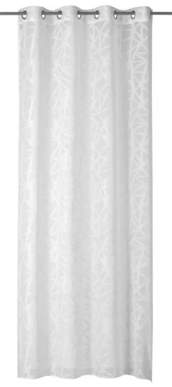 Ösenschal Halbtransparent Zickzack Offwhite 199043