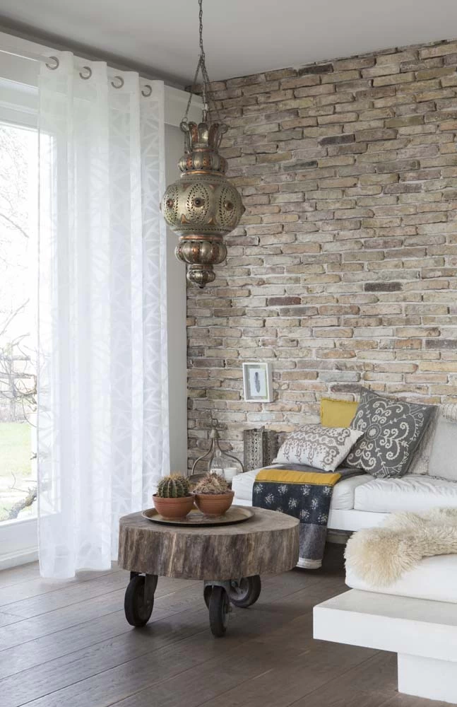 Ösenschal Halbtransparent Zickzack Offwhite 199043 5 Ösenschal Halbtransparent Zickzack Offwhite 199043 – Bild 3